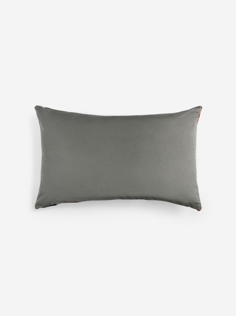 Orange cut velvet cushion 59x59cm - British product