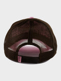 Von Dutch pink chequered trucker hat, UK version