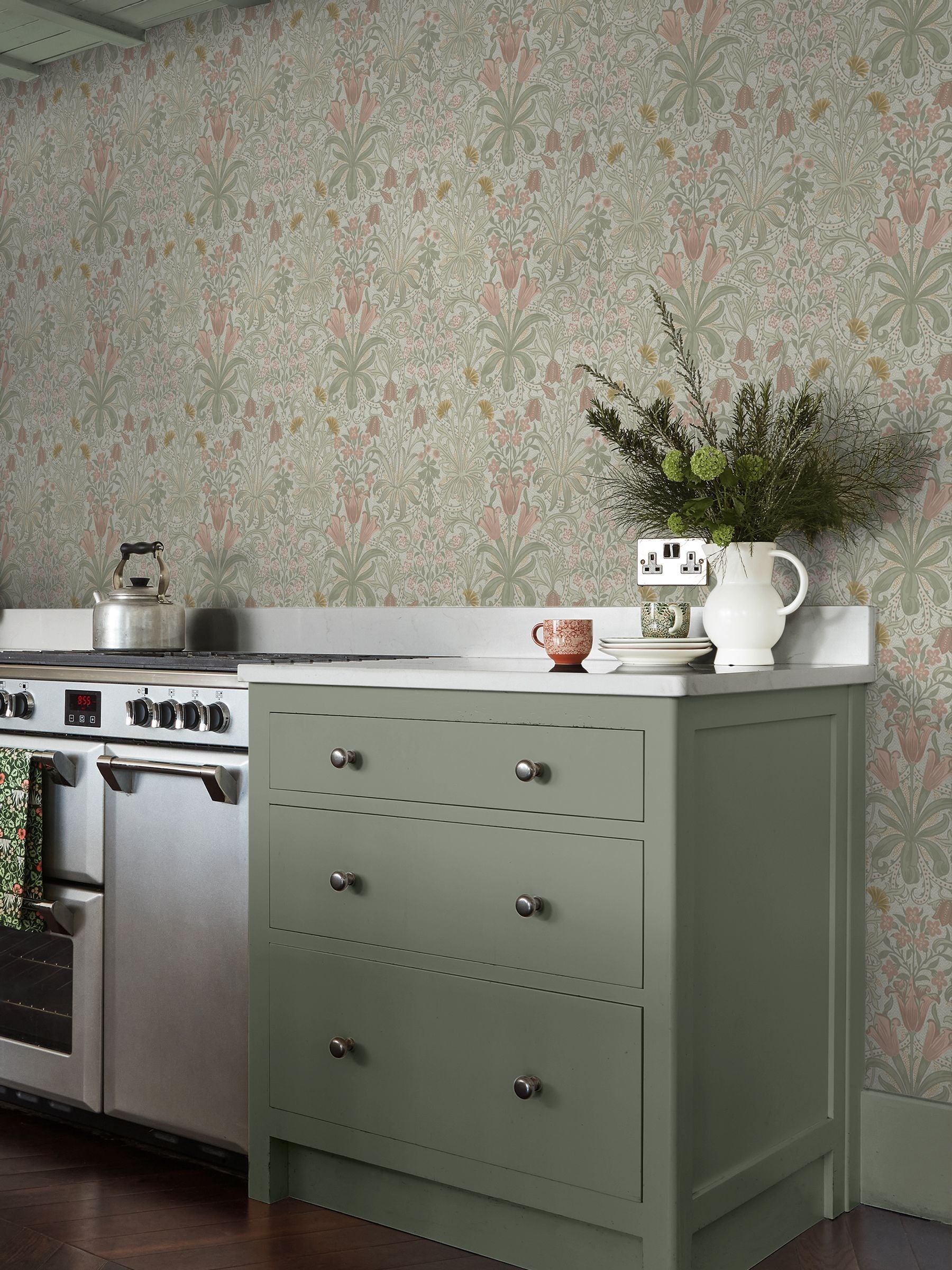 William Morris Woodland Weeds wallpaper 10m roll, imported from the UK