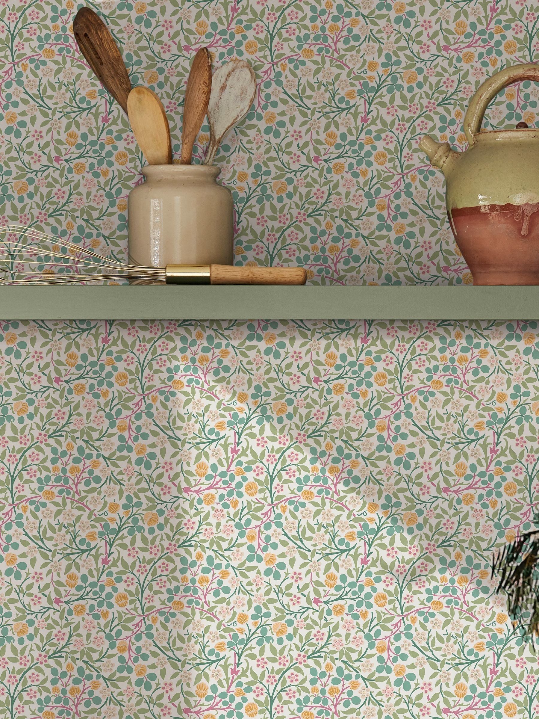 William Morris At Home Spring Garden Clover 10M Wallpaper