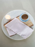 Avalon Home pink gingham tea towel - British product