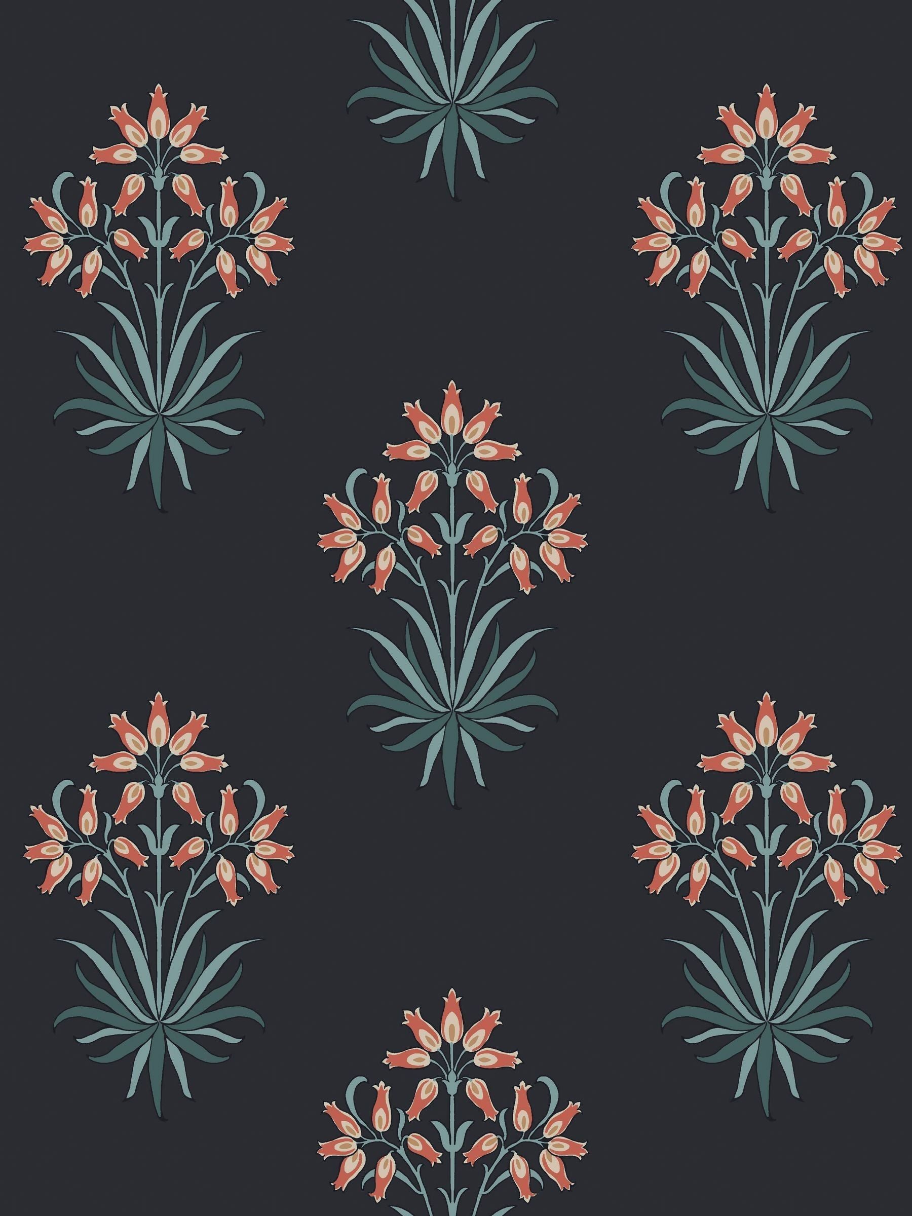 William Morris Midnight Hyacinth wallpaper 10m roll (British brand)