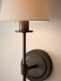 Bronze Carolina 1 light wall light black brass finish (British brand)