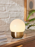 Brass Pod Rechargeable Touch Wireless Table Lamp
