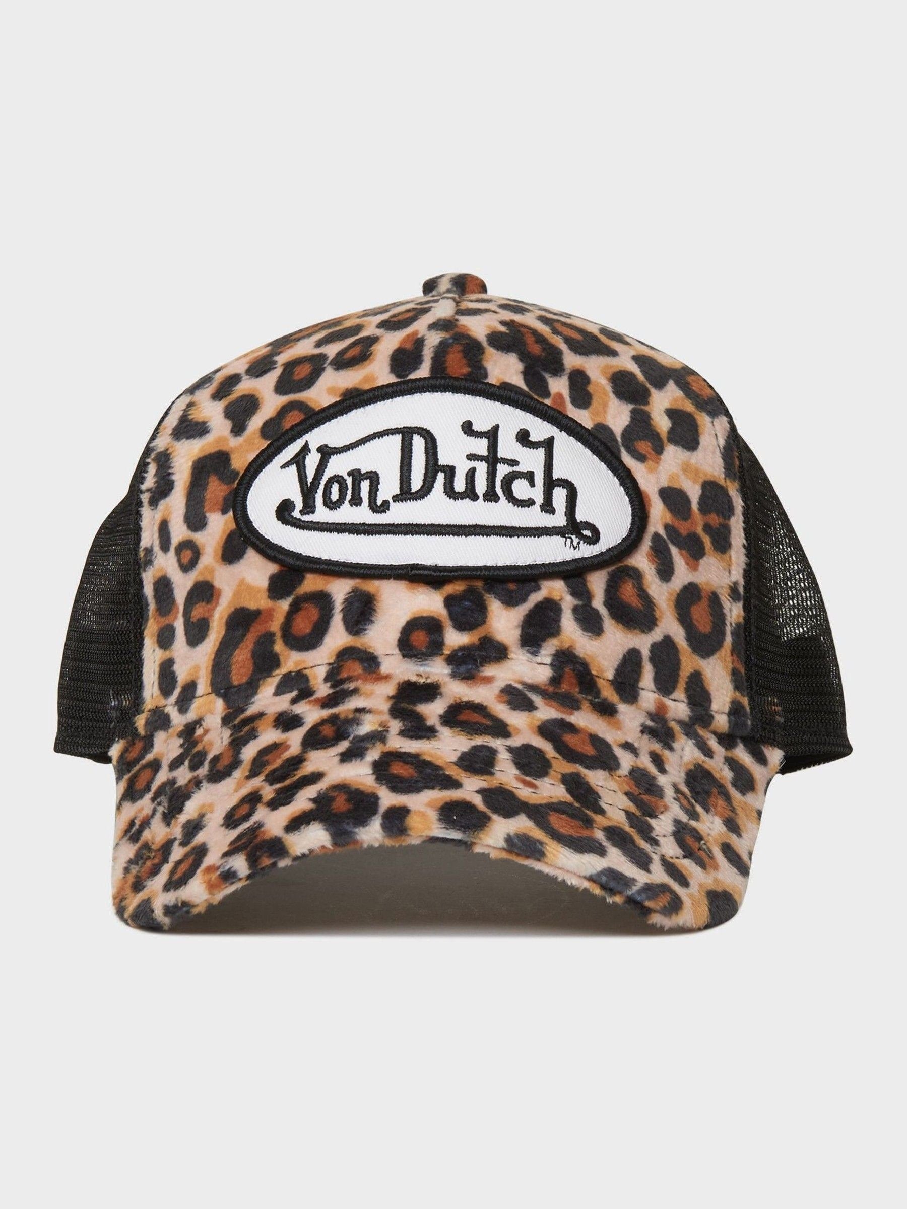 Von Dutch animal pink logo trucker hat (British brand)