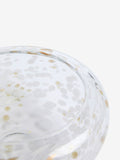 White/Gold Confetti Glass Bowl