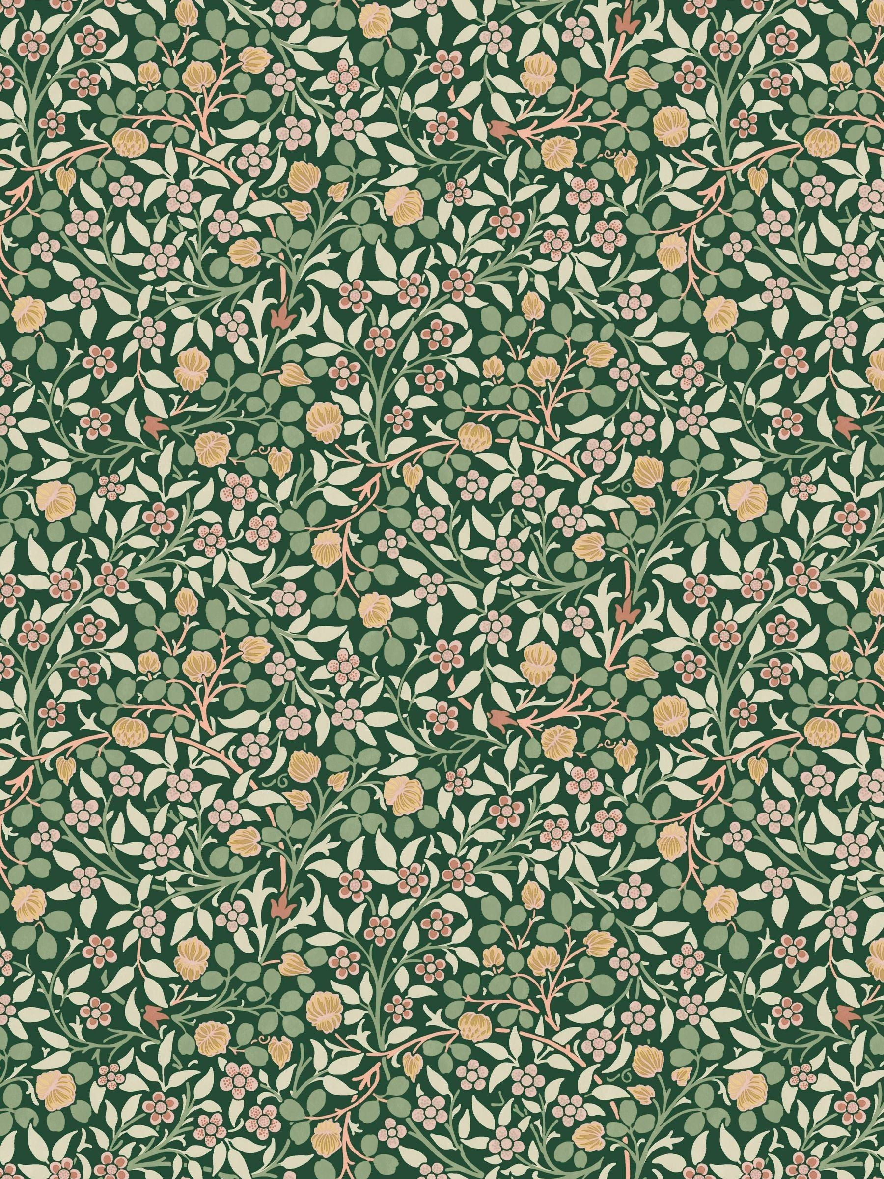 William Morris At Home Forest Clover wallpaper roll 10m, UK version