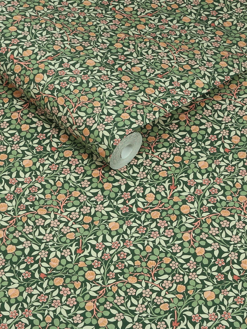 William Morris At Home Forest Clover wallpaper roll 10m, UK version