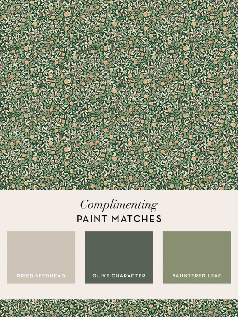 William Morris At Home Forest Clover wallpaper roll 10m, UK version