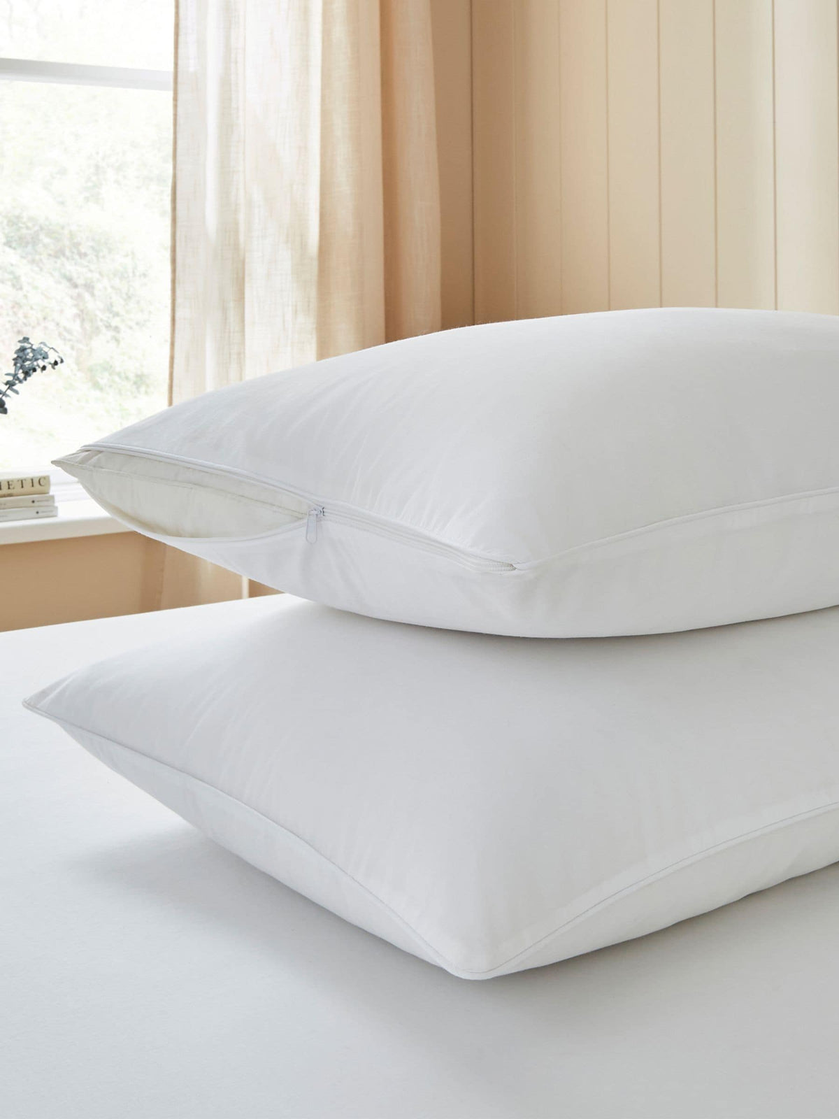 FBC Classic Cotton Pillow Protector Pair (British brand)