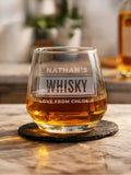 PMC personalised drink tumbler glass - British product