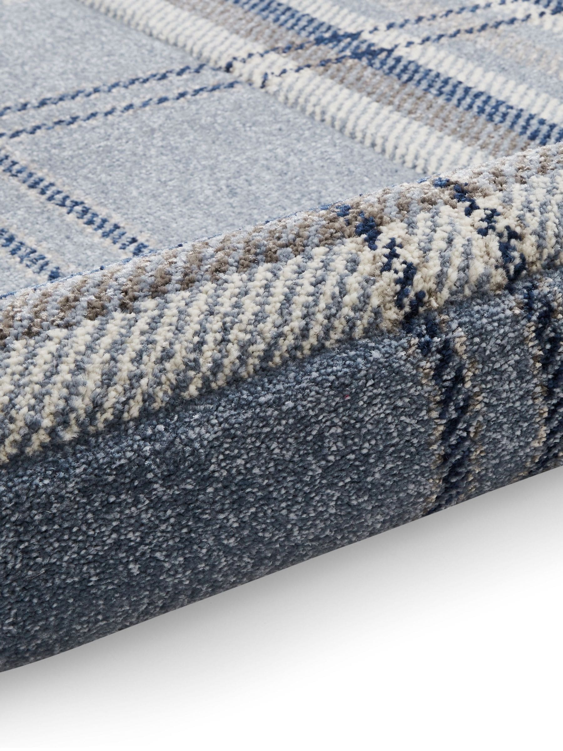 Catherine Lansfield blue kelso check tartan rug, imported from the UK