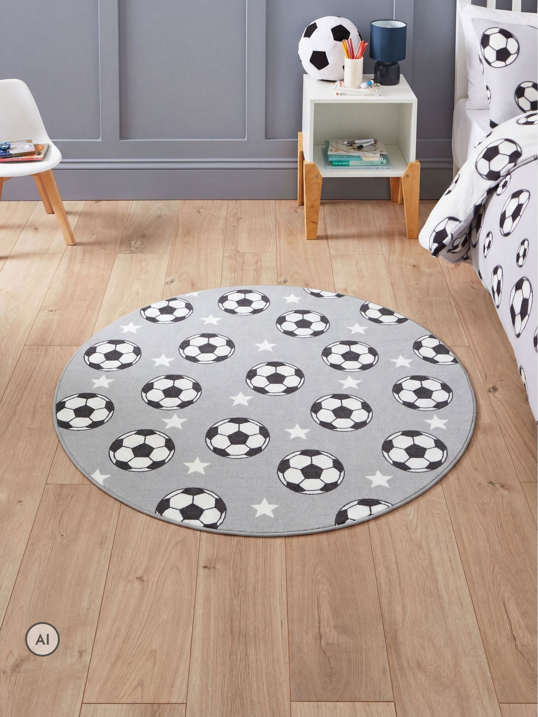 Catherine Lansfield childrens football stars rug (British brand)