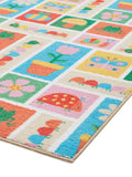 Catherine Lansfield red curious caterpillar childrens rug, imported from the UK