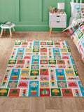 Catherine Lansfield red curious caterpillar childrens rug, imported from the UK