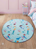 Catherine Lansfield blue mermaid washable children's rug (British brand)