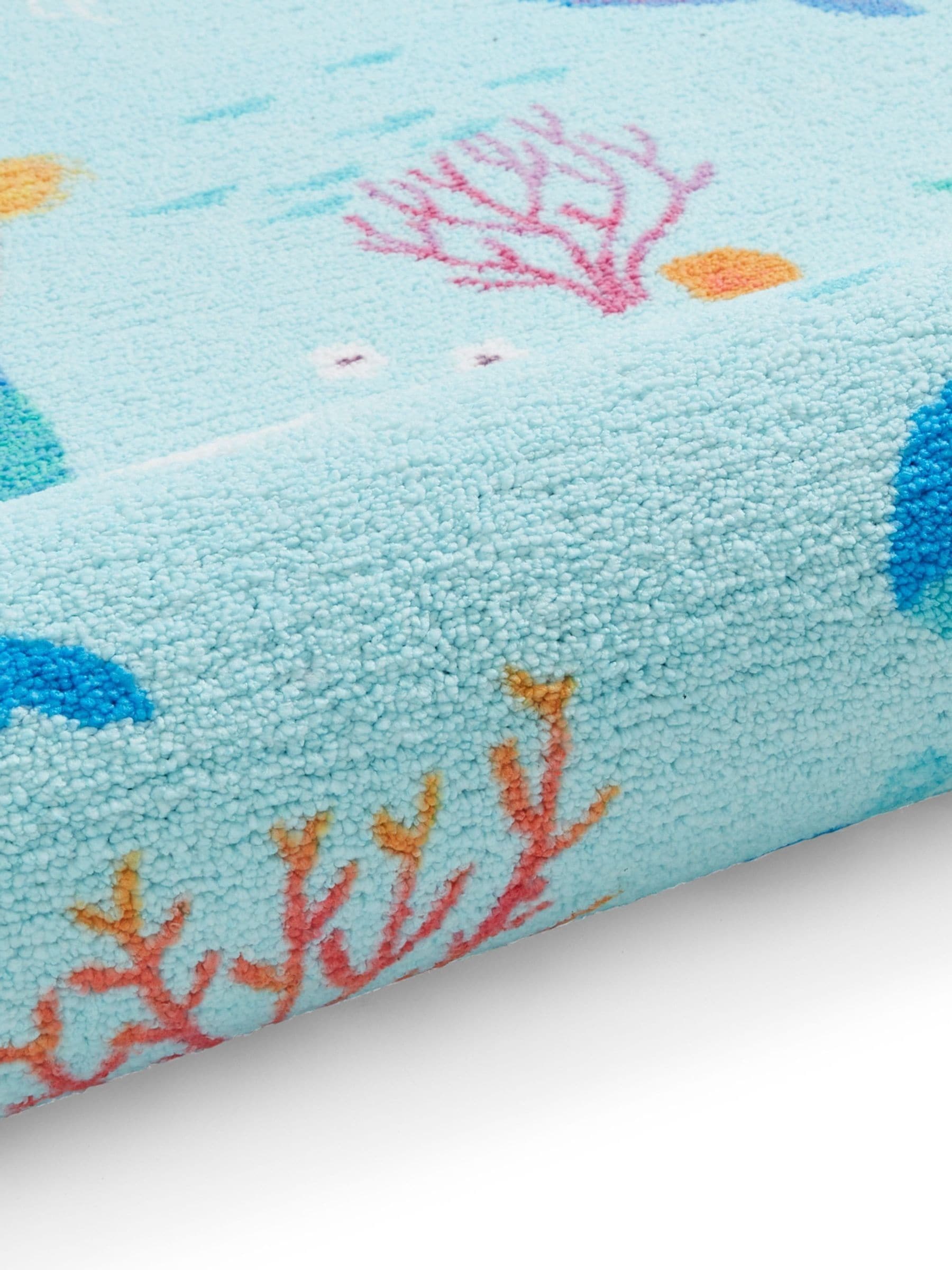 Catherine Lansfield blue mermaid washable children's rug (British brand)