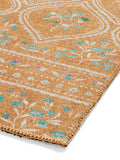 Catherine Lansfield yellow cameo floral washable rug - British product