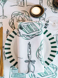 Avalon Home green cotton napkins set - British brand