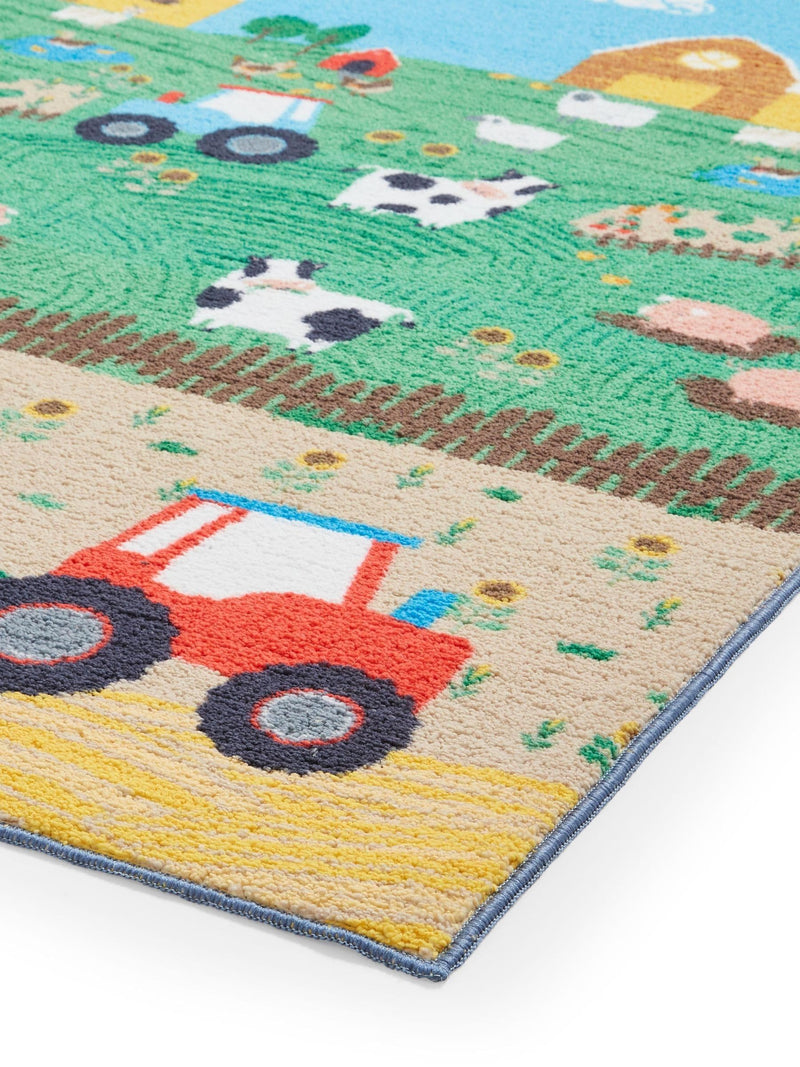 Catherine Lansfield children's rug with farmyard animals, UK version