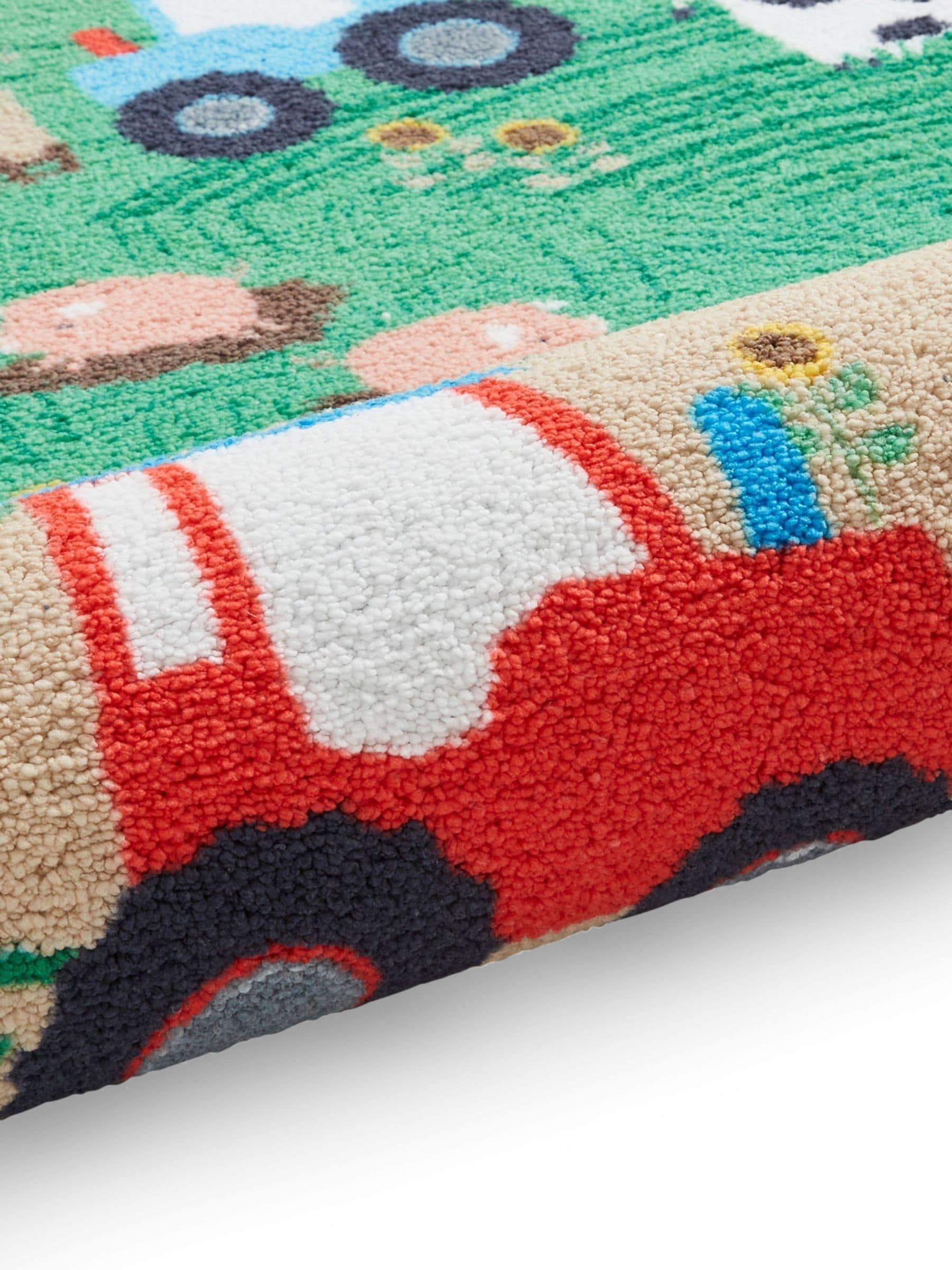 Catherine Lansfield children's rug with farmyard animals, UK version
