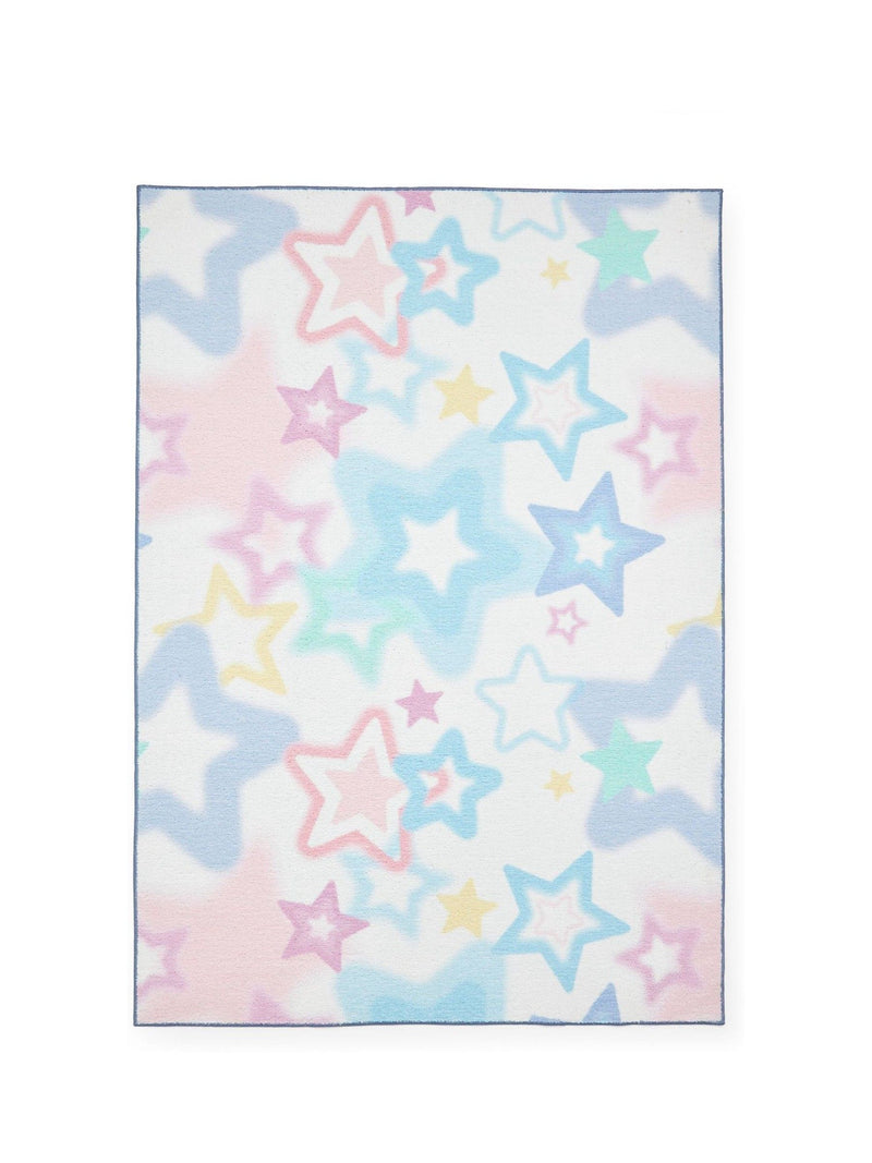 Catherine Lansfield pink ombre stars childrens rug with star motif - British product