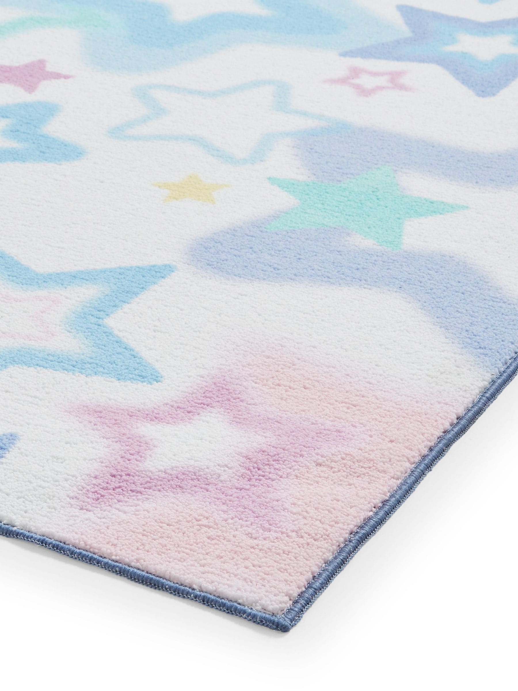 Catherine Lansfield pink ombre stars childrens rug with star motif - British product