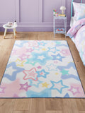 Catherine Lansfield pink ombre stars childrens rug with star motif - British product