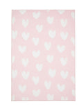 Catherine Lansfield pink hearts childrens rug, imported from the UK