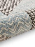 Catherine Lansfield blue grey Larsson geometric rug, imported from the UK