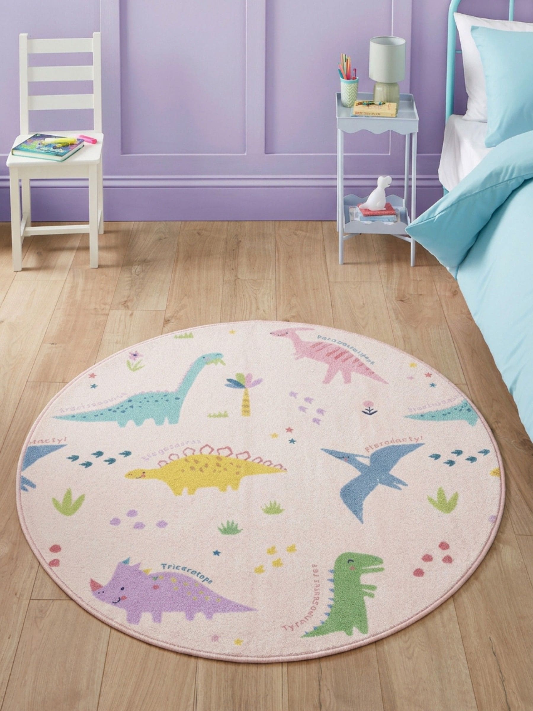 Catherine Lansfield washable dinosaur childrens rug, UK version