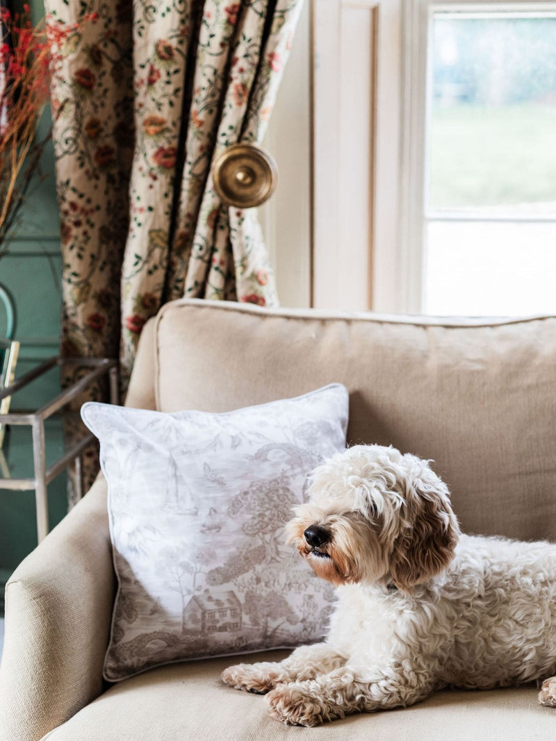 Avalon Home toile cushion cover 45x45cm cotton - British product