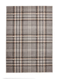 Catherine Lansfield grey Kelso check tartan rug - British product