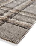 Catherine Lansfield grey Kelso check tartan rug - British product