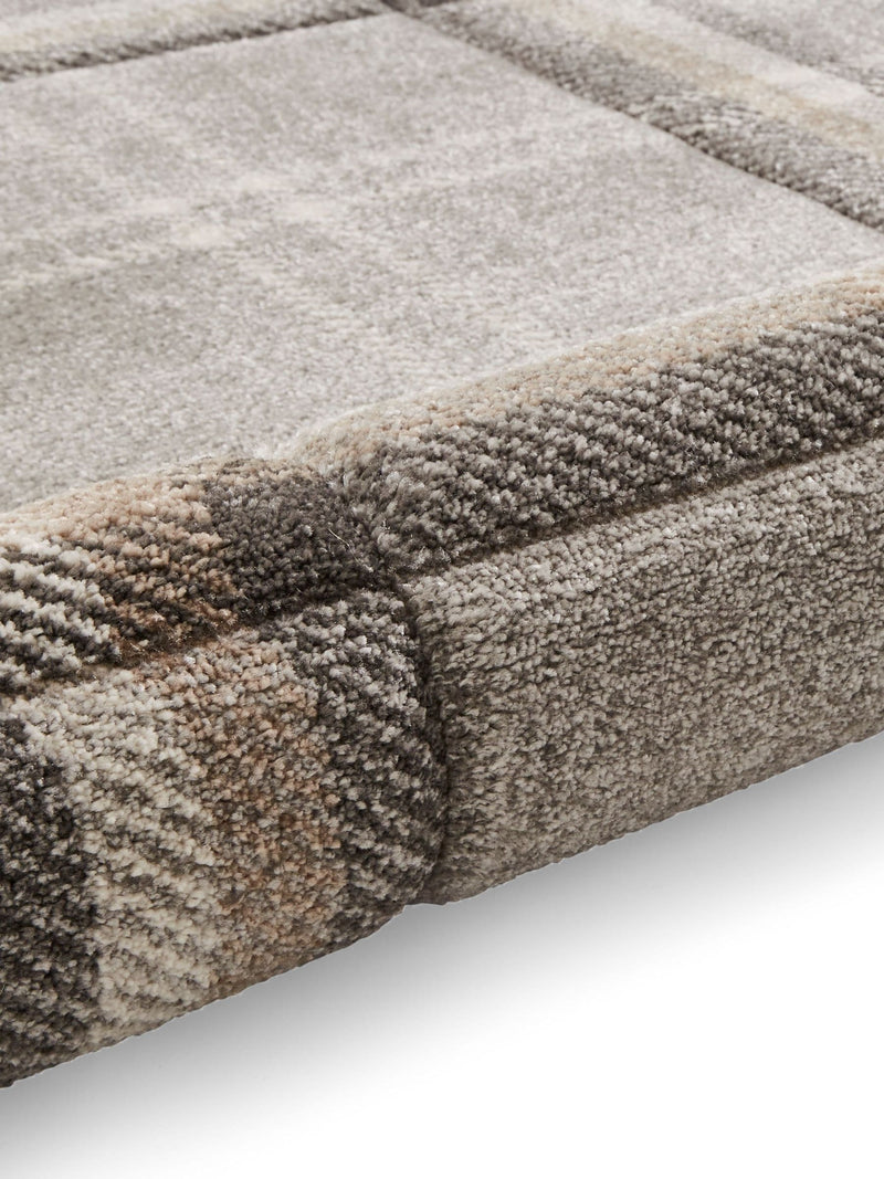Catherine Lansfield grey Kelso check tartan rug - British product
