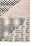 Catherine Lansfield rose grey geometric rug, imported from the UK