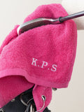 No Ordinary Gift ladies golf towel with embroidered initials 30x50cm, UK version