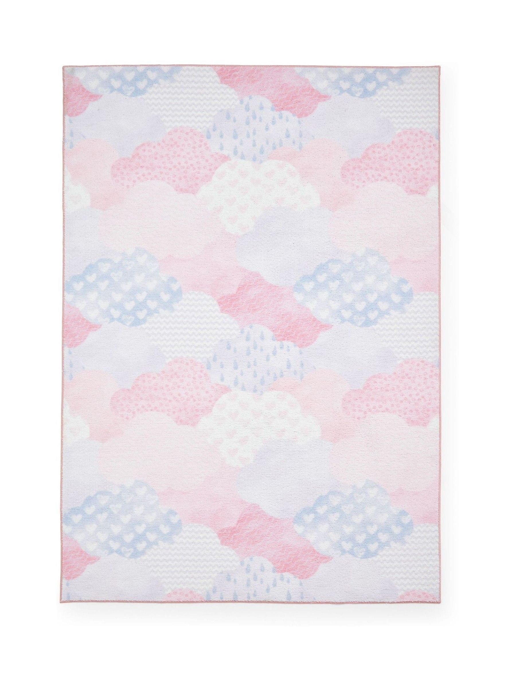 Catherine Lansfield pink children's rug soft as a cloud - British product