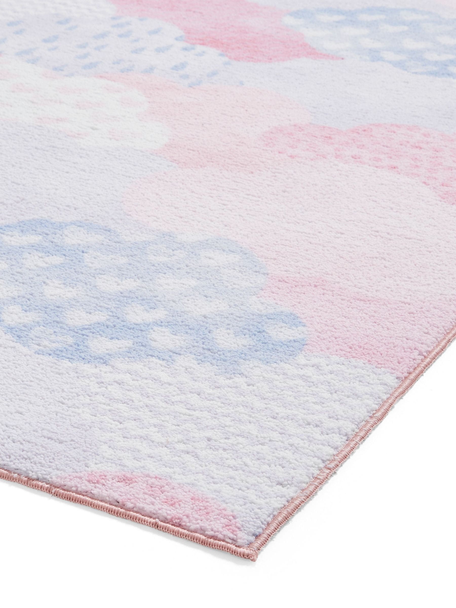 Catherine Lansfield pink children's rug soft as a cloud - British product
