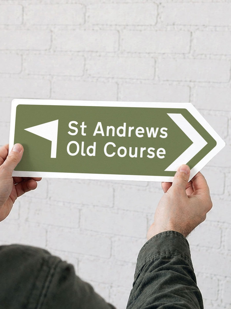 No Ordinary Gift arrow sign for Dad's favourite place - British product