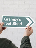 No Ordinary Gift personalised arrow sign metal 40x14cm - British product