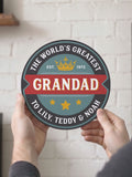 No Ordinary Gift personalised beer mat metal sign 19cm - British product