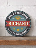 No Ordinary Gift personalised beer mat metal sign 19cm - British product