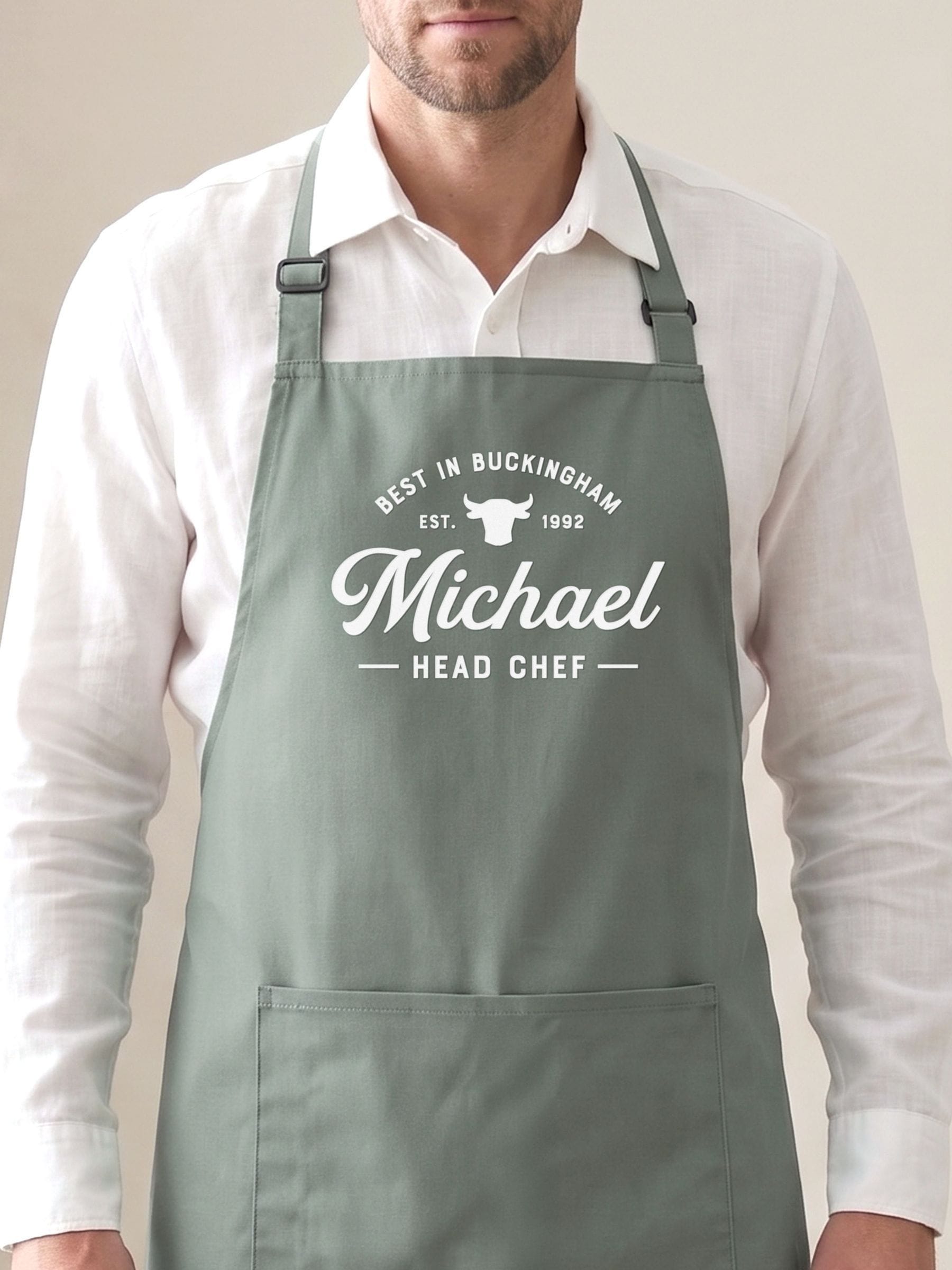 No Ordinary Gift personalised steakhouse apron - British product