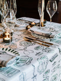 Avalon Home Green Just A Girl tablecloth 143x230cm (British brand)