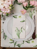 Avalon Home napkins snowdrop hellebore 45x45cm set of 2, imported from the UK