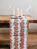 Avalon Home red vine tomato table runner 32x230cm (British brand)