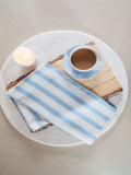 Avalon Home mid blue stripe tea towel 45x68cm, imported from the UK