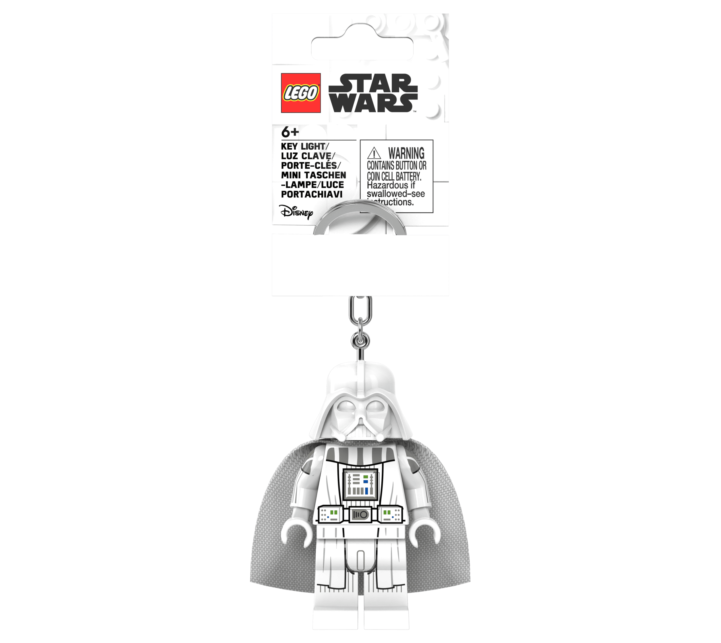 LEGO Star Wars Jedi Vader key light with LED feet, UK version