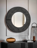 Gallery Direct Kakuda round wall mirror 90cm (British brand)